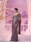 Corset Belt Amythest Saree Drape - Ankush Jain