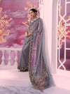 Grey Tissue Cutwork Sarees - Ankush Jain