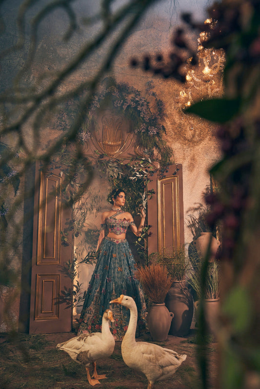 Butterfly Castle lehenga - Ankush Jain
