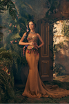 Golden Structured Top Set - Ankush Jain