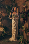 Floral Long corset blouse skirt - Ankush Jain