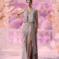 Grey Incut Jkt+gown - Ankush Jain