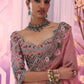 Pink Cutwork Panther Saree - Ankush Jain