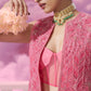 Pink Incut JKT+Mermaid Skirt - Ankush Jain