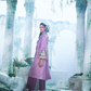 Light Purple Size Friendly Trench Coat With Silk Pant - Ankush Jain