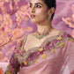 Pink Cutwork Story Pallu Buggy - Ankush Jain