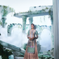 Soft Green Kurta Paired With A Flared Gown - Ankush Jain