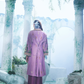 Light Purple Size Friendly Trench Coat With Silk Pant - Ankush Jain
