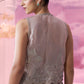 Grey Incut Jkt+gown - Ankush Jain