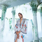 Light Sea Foam Grey Size Friendly Trench Coat - Ankush Jain
