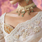 White Cutwork Saree - Ankush Jain