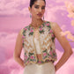White Incut Jkt+mermiad Skirt - Ankush Jain