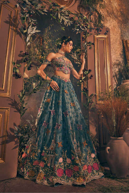 Butterfly Castle lehenga - Ankush Jain