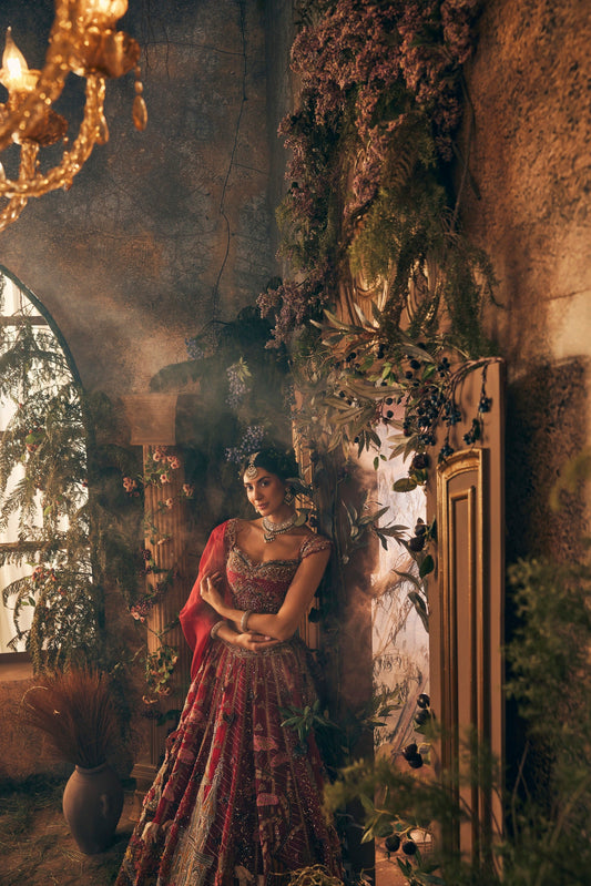 Story telling Bridal lehenga. - Ankush Jain