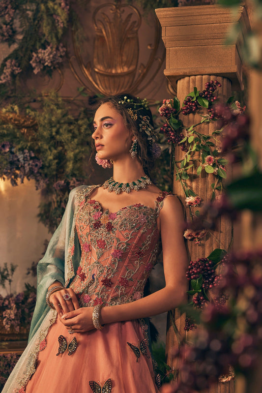 Dual fabric lehenga - Ankush Jain