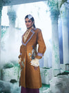 Deep Mustard Trench Coat With Shirt And Pant - Ankush Jain