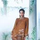 Mustard Coord Set Consists Of A Short Kurta Paired With Gajji Satin Pant - Ankush Jain