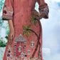 Rouge Pink Kurta With Lapel Collars Paired With A Sharara - Ankush Jain