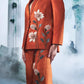 Rust Orange Blazer Set - Ankush Jain