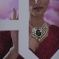 Red Saree 3d Work