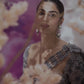 Grey Cutwork Drape Saree